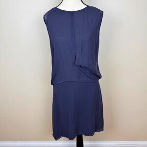 Acne Studios Twist LT Silk Dress | Sz 10 | Steel Grey